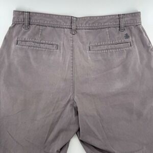 Original Penguin Chino Golf Shorts Mens 32 Gray Mauve Cotton Blend Casual Summer